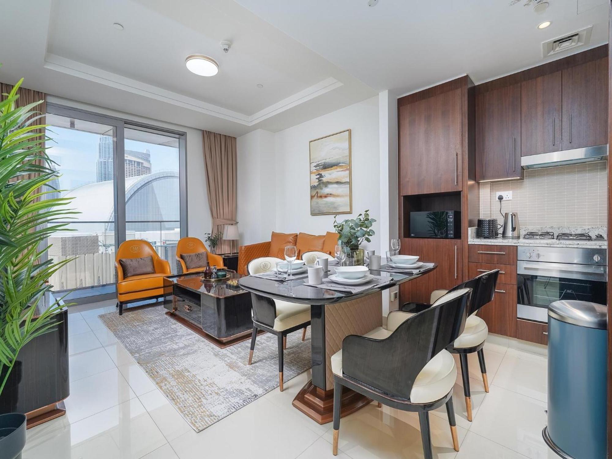 Luxurious Stylish Apartments Across Dubai Mall Burj Khalifa City Views Екстер'єр фото